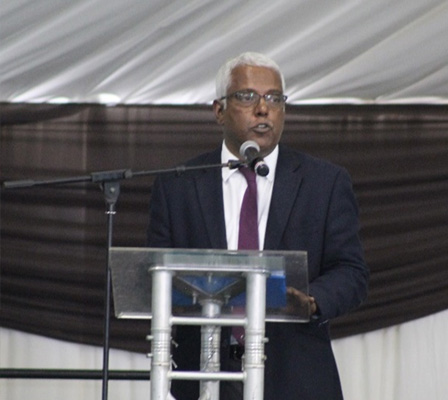 MEC Ravi Pillay MPL delivering his report on implemented resolutions of 2016
