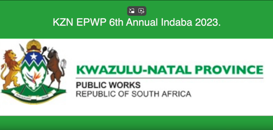 KZN EPWP 6th Annual Indaba 2023 Bheki Khawula Reporting on EPWP projects