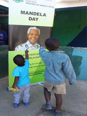 Spotting Madiba are the children of Thabitha Ministry Orphanage.
