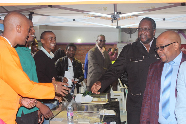 Minister Nhleko, visiting exhibitions at the Career Expo